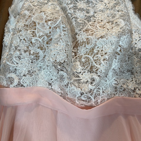 Hebeos Sleeveless Chiffon Dress Laced A-Line - Picture 4 of 7